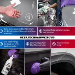 Shiny Garage Jet Black Trim Restorer Kunststoffpflege außen 500ml