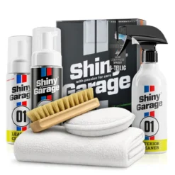 Shiny Garage Lederpflege Set Leather Kit Strong + Interior Cleaner (6-teilig)