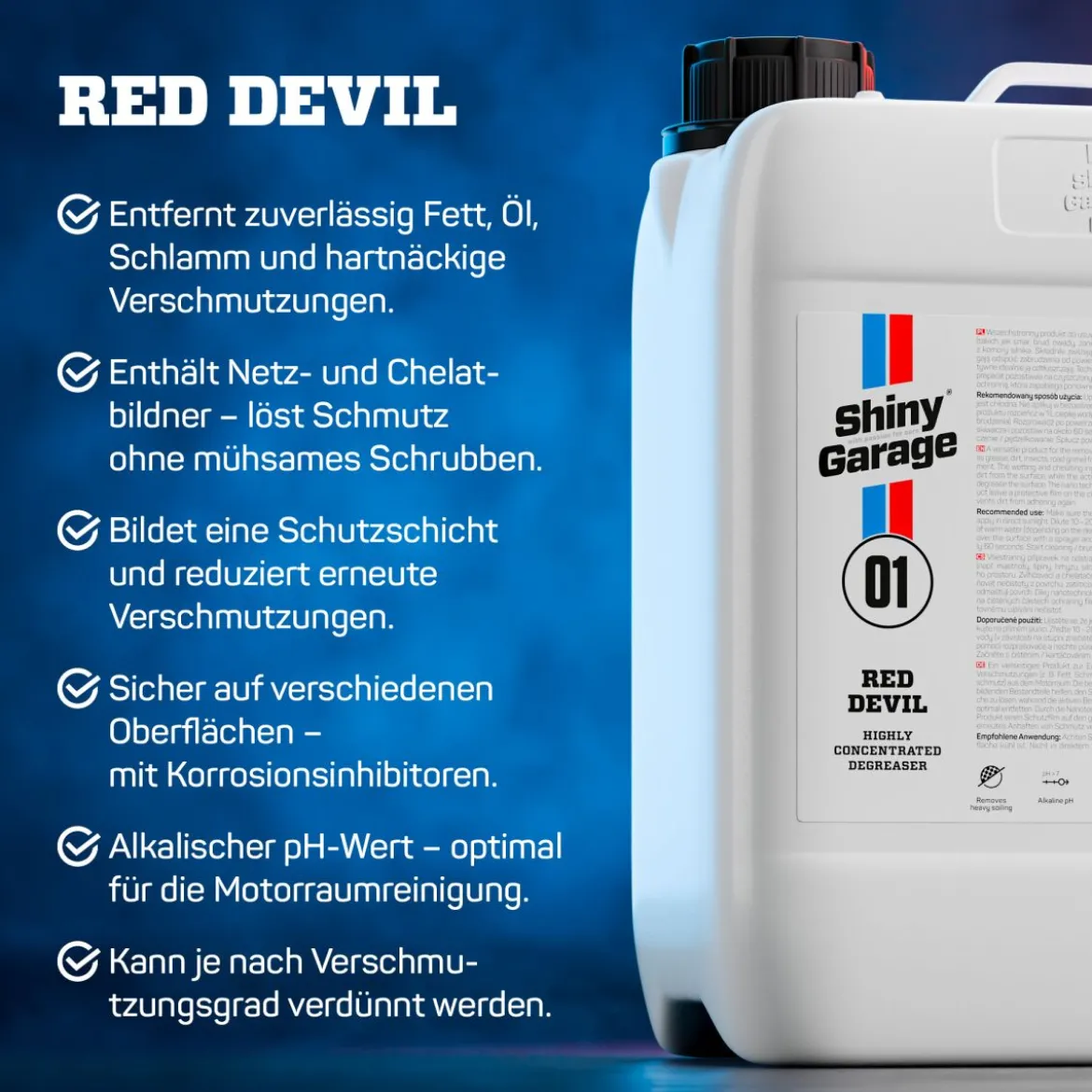 Shiny Garage Red Devil entfettender Lackreiniger 5L