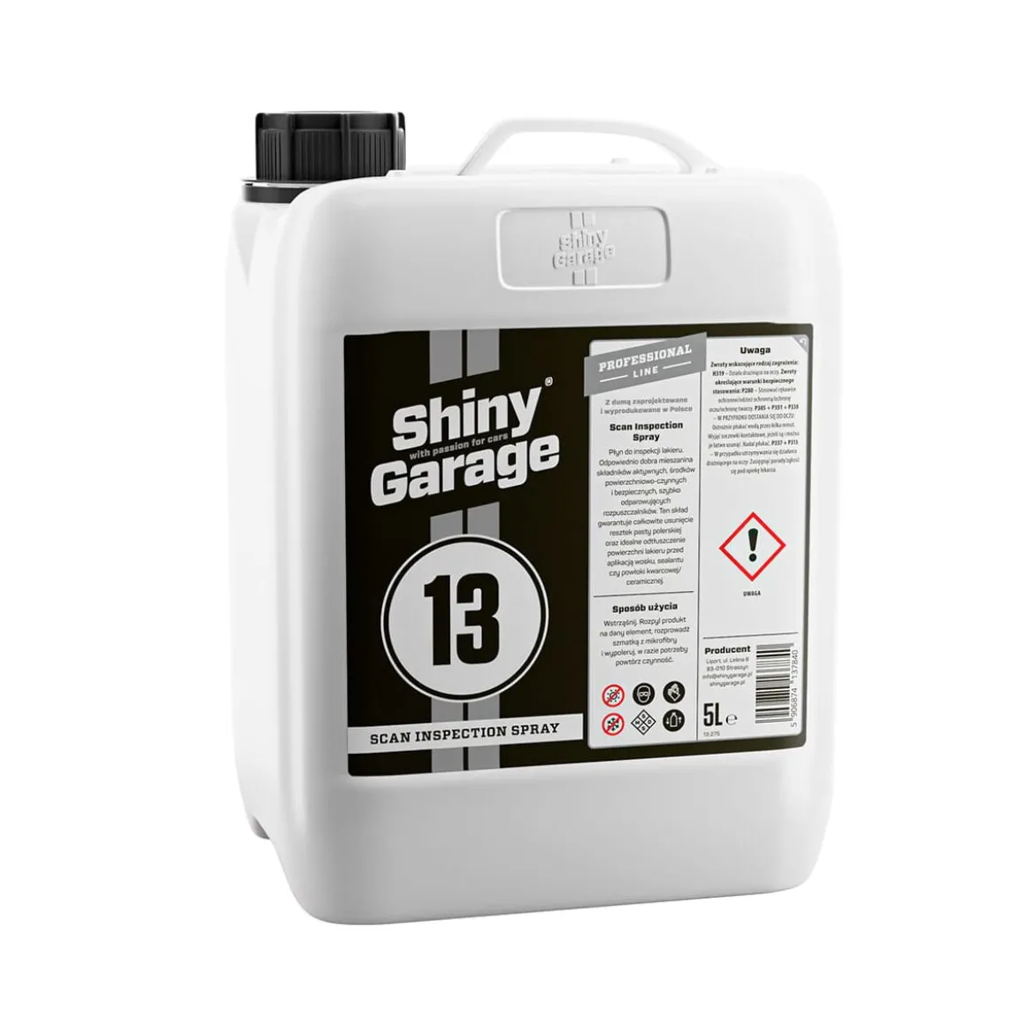 Shiny Garage Scan Inspection Spray Lackreiniger 5L