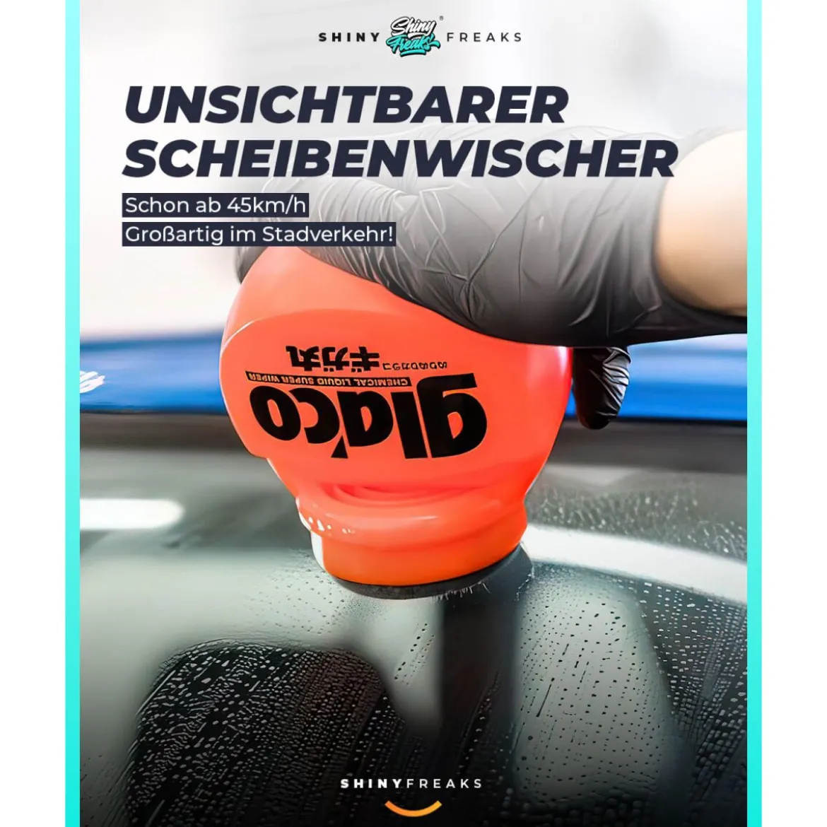 Soft99 Glas Set Glaco De Cleaner & Roll On MAX + Tuch (3-teilig)