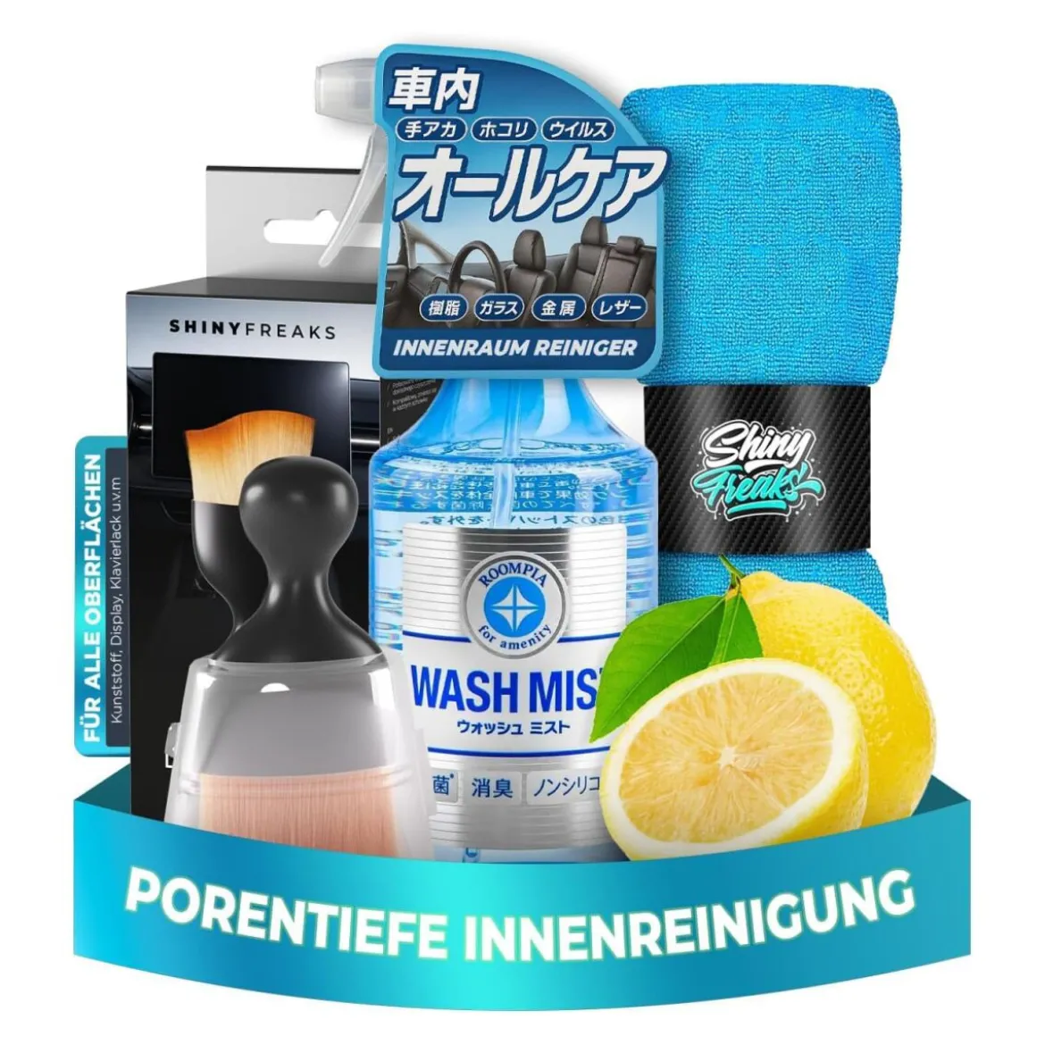 Soft99 Innenraum Set Wash Mist + Zubehör (3-teilig)