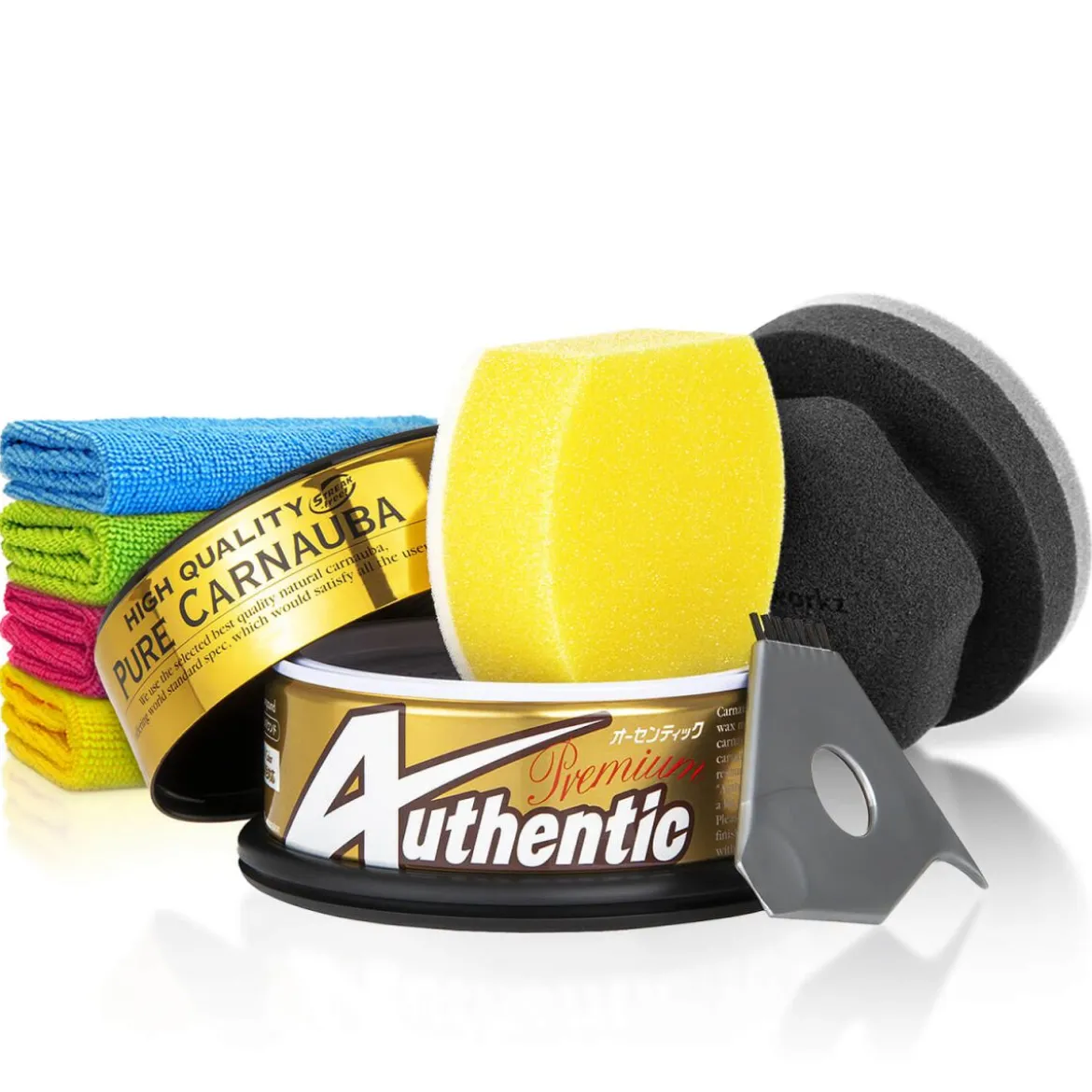 Soft99 Wachs Set Authentic Premium + Zubehör (6-teilig)