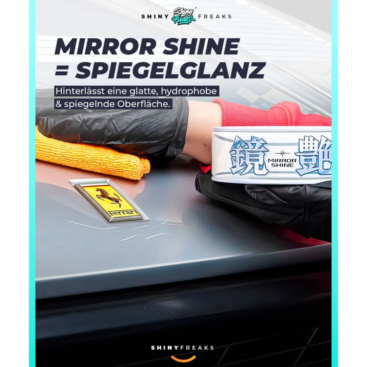 Soft99 Wachs Set Mirror Shine Light + Zubehör (6-teilig)