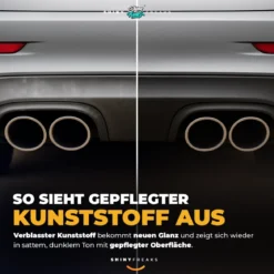SONAX Außen-Kunststoffpflege-Set Kunststoff Neu 100ml + Zubehör (3-teilig)