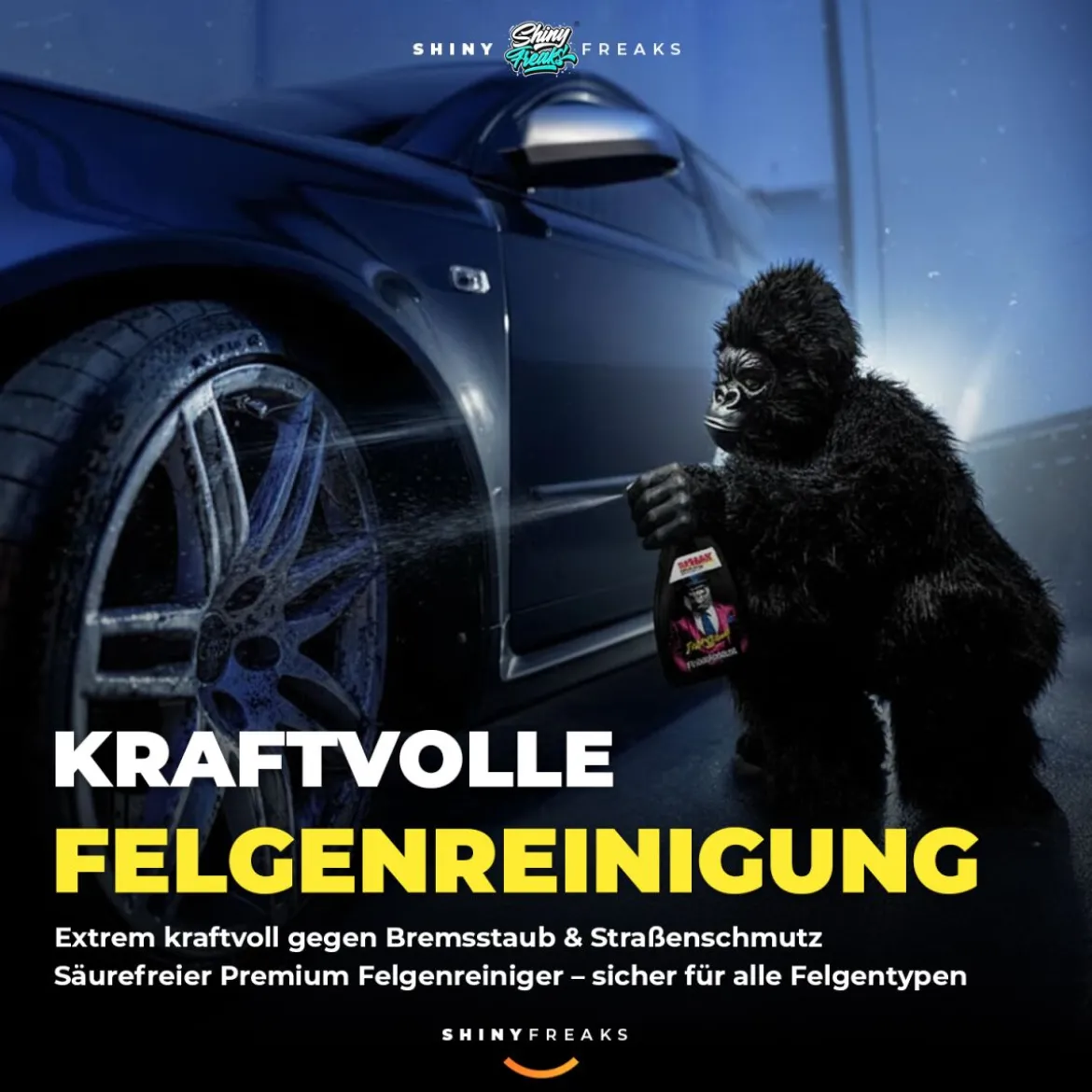 SONAX Felgenreiniger Set FelgenBeast 500ml + Felgenbürste (2-teilig)