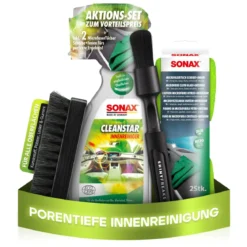 SONAX Innenraum-Set CleanStar 750ml + Zubehör (5-teilig)