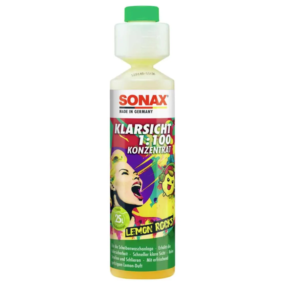 SONAX KlarSicht 1:100 Konzentrat Lemon Rocks 250ml