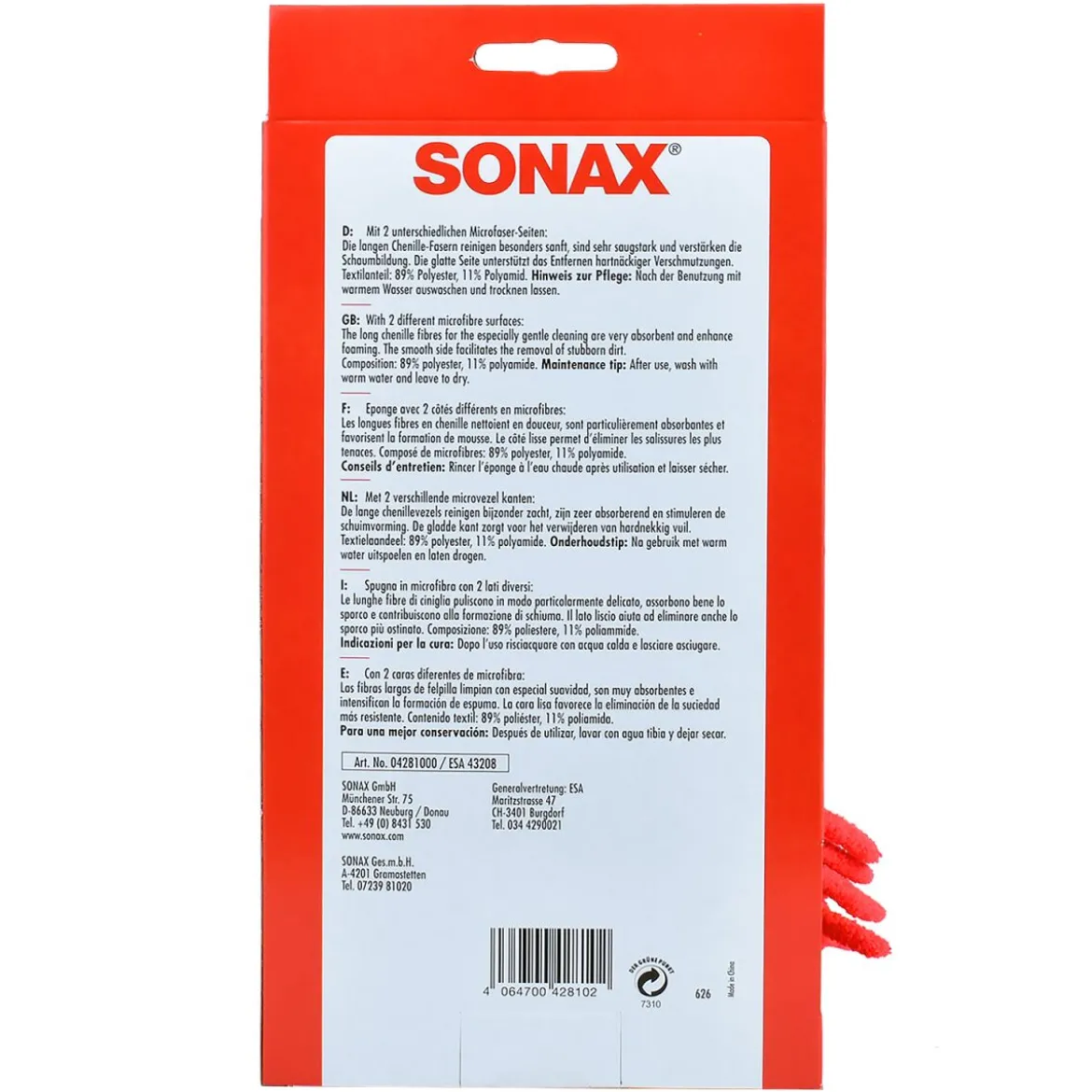 SONAX Microfaser Schwamm