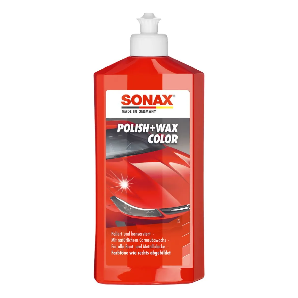 SONAX Polish+Wax Color Farbpolitur 500ml rot