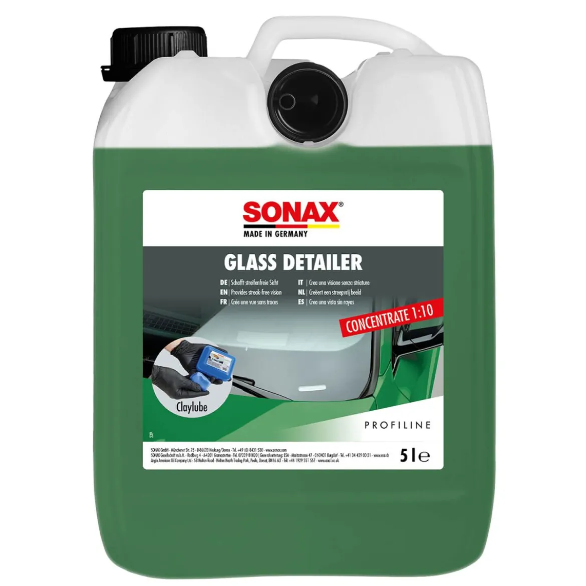 SONAX PROFILINE Glass Detailer Konzentrat Glasreiniger 5L