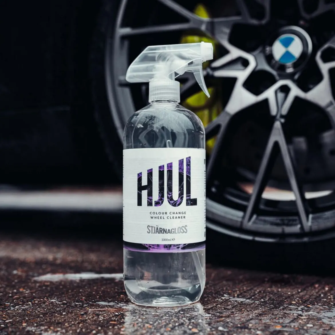 Stjarnagloss Hjul Wheel Cleaner Felgenreiniger mit Indikator 1L