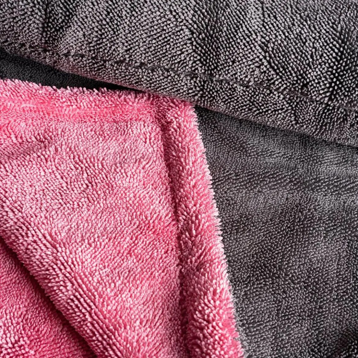 Stjarnagloss Törstig V2 70×70 Mikrofasertuch rosa/grau
