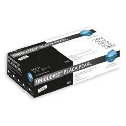 Unigloves BLACK PEARL Nitrilhandschuhe schwarz L, 100Stk.