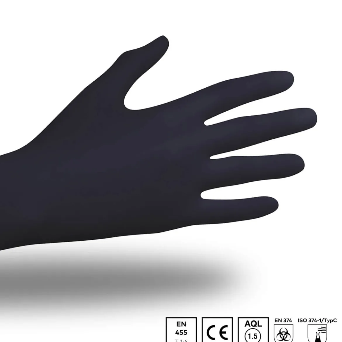 Unigloves BLACK PEARL Nitrilhandschuhe schwarz XL, 100Stk.