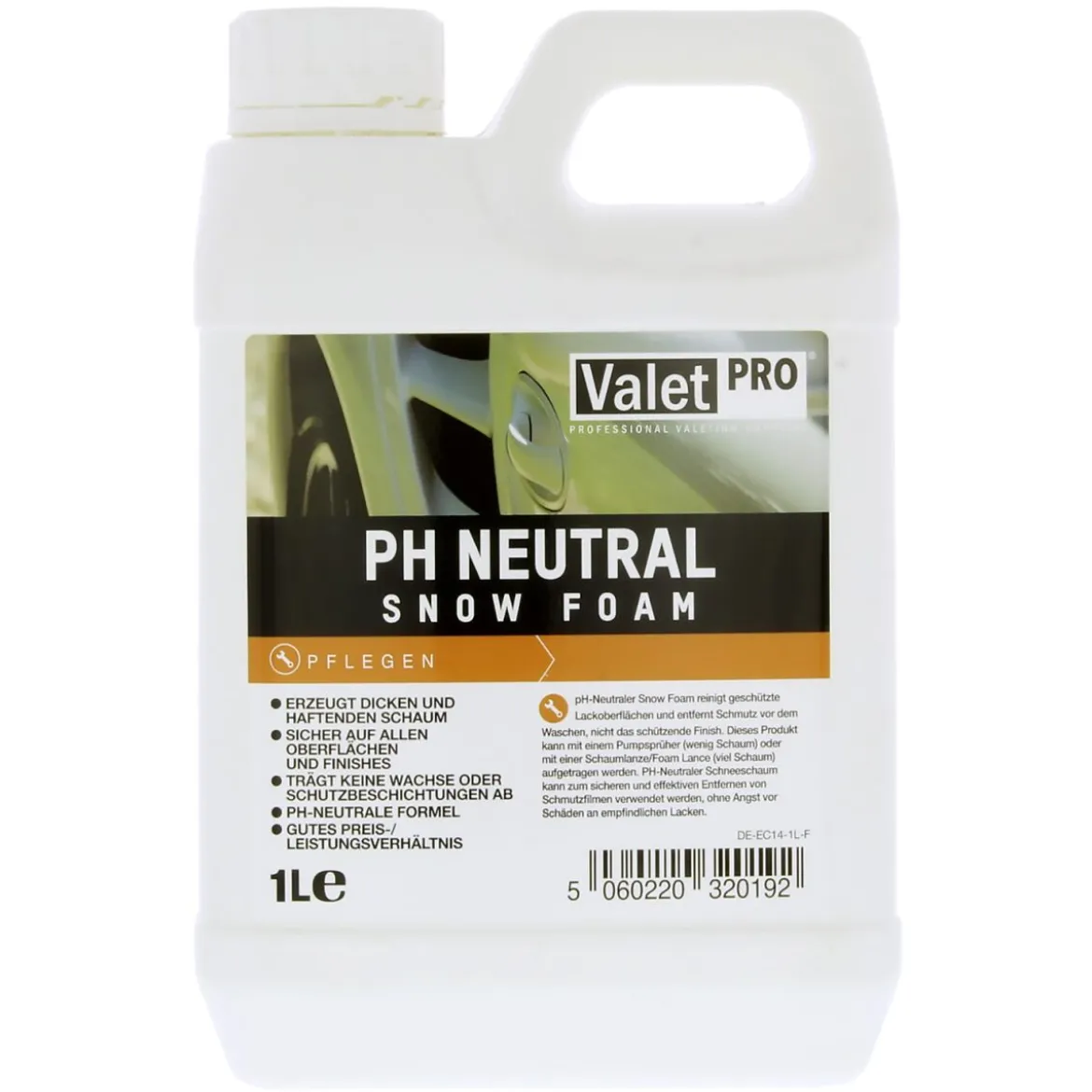 ValetPRO pH Neutral Snow Foam Reinigungsschaum 1L