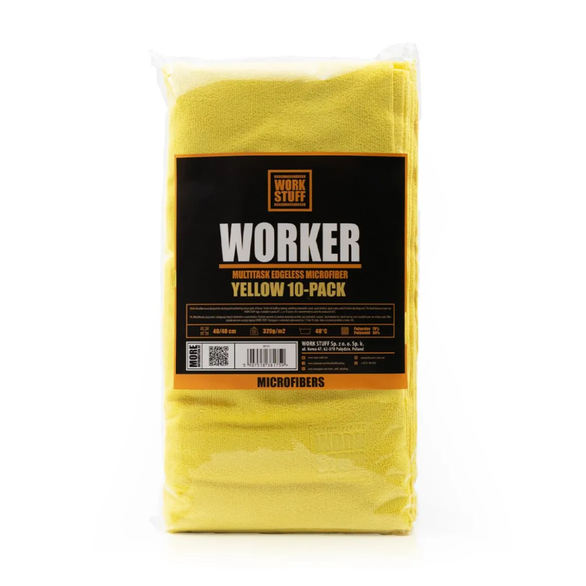 Work Stuff Worker 10xPack 320GSM 40x40 gelb