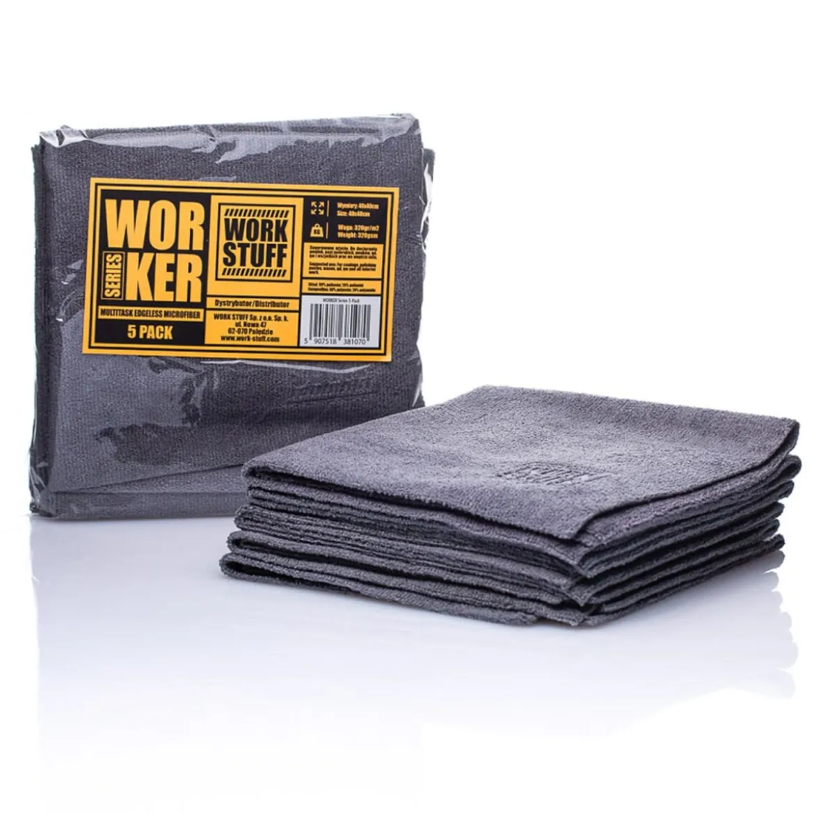 Work Stuff Worker 5xPack 320GSM 40x40 grau
