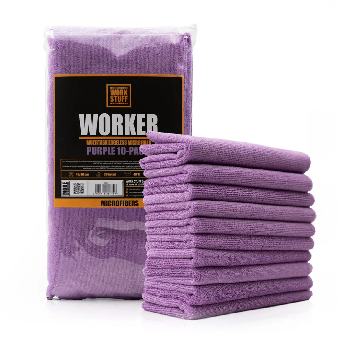 Work Stuff Worker 10xPack 320GSM 40x40 lila